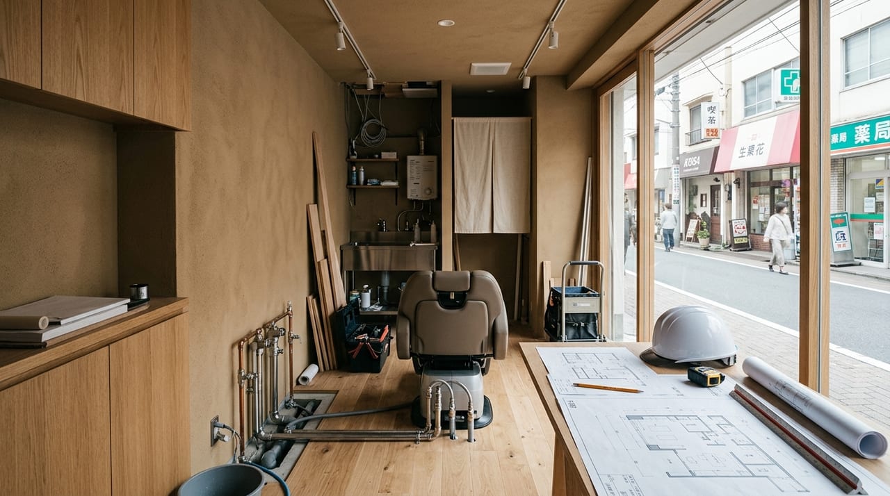ヘッドスパ専門店のテナント開業ガイド｜美容所登録の要否・シャンプー台設置・水回り設備の実務